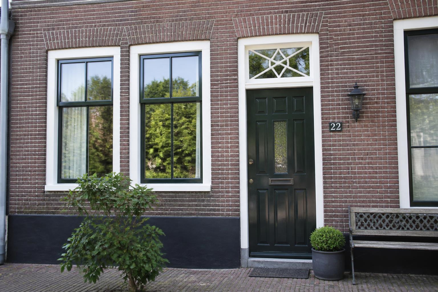 Detail van strak afgewerkt schilderwerk